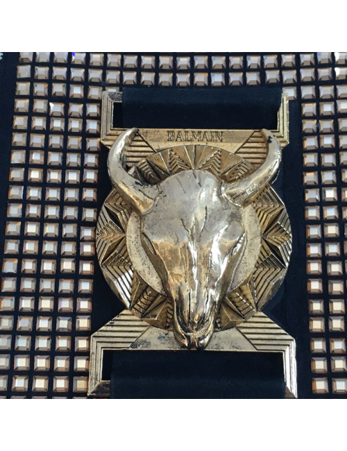 Cover of the evening embroidered gold BALMAIN