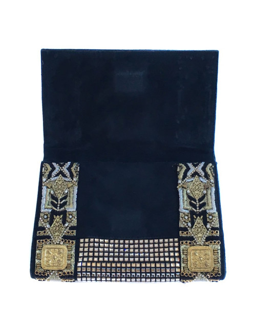 Cover of the evening embroidered gold BALMAIN