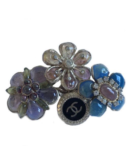 Broche Couture CHANEL en pâte de verre