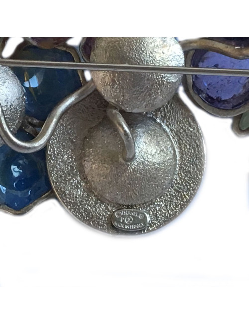 Broche Couture CHANEL en pâte de verre