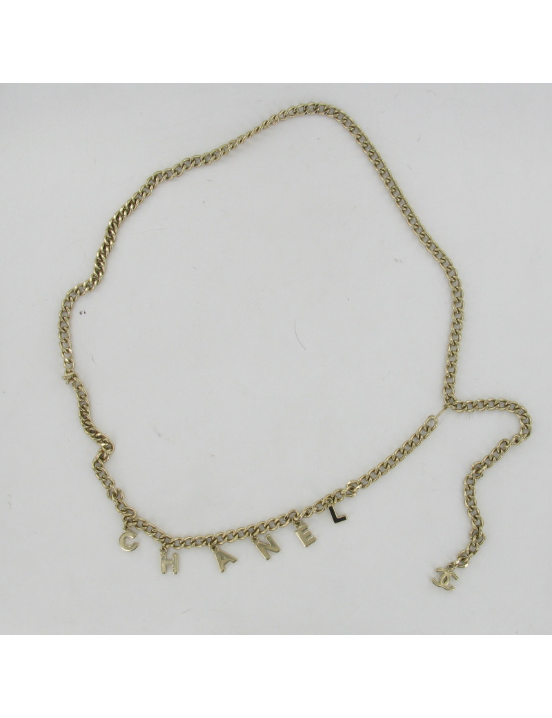 Ceinture sautoir chaîne dorée CHANEL