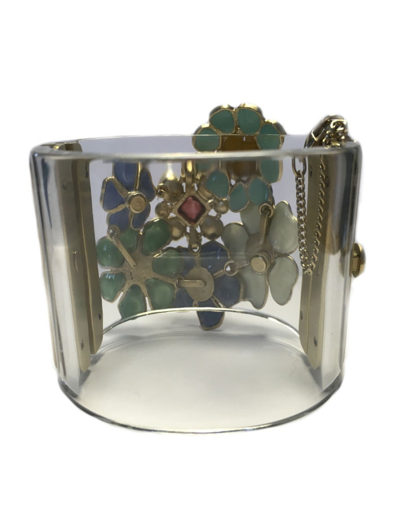Manchette fleurettes CHANEL transparente