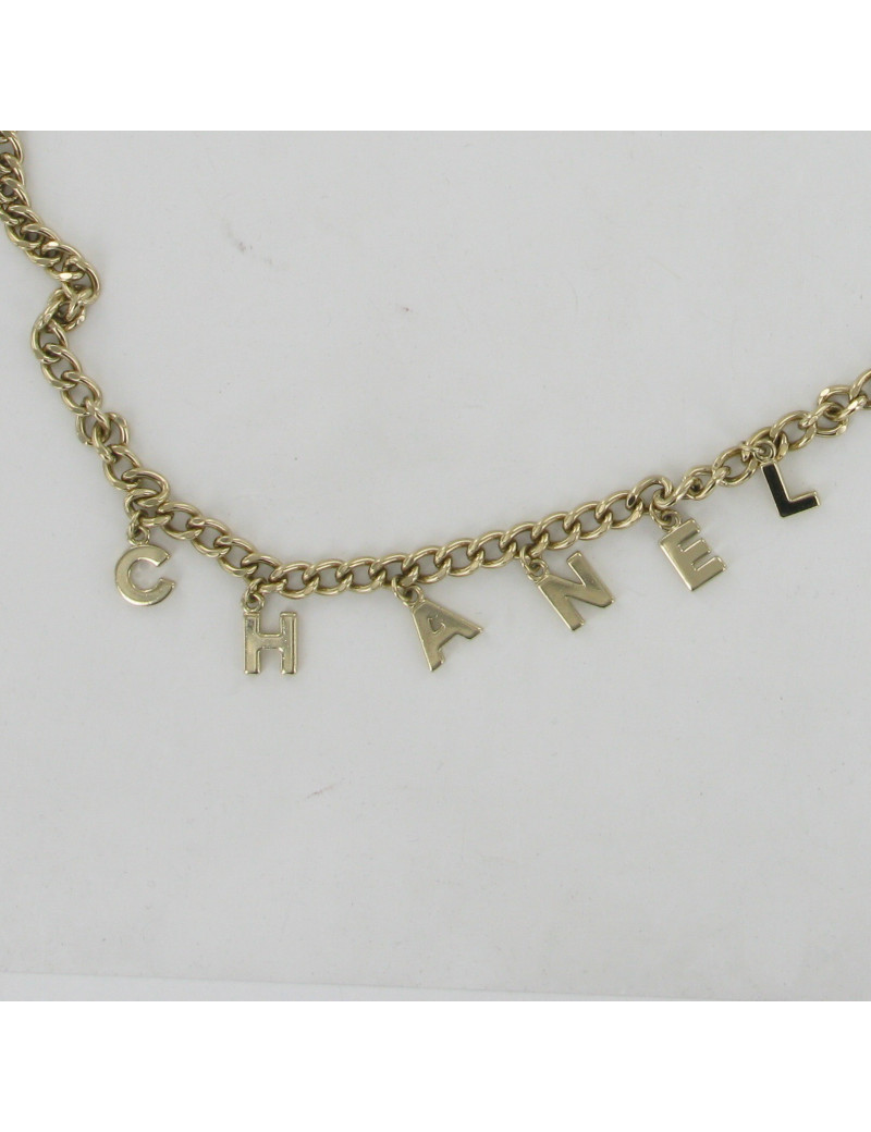 Ceinture sautoir chaîne dorée CHANEL