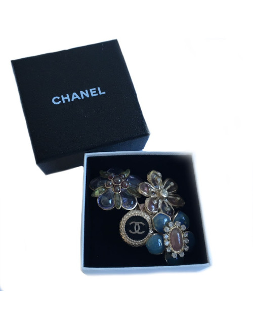 Broche Couture CHANEL en pâte de verre