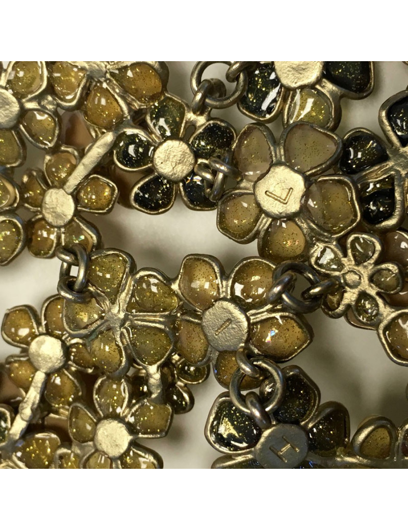 Collier plastron CHANEL fleurettes