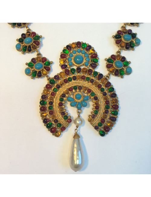 Collier haute couture CHANEL byzantin Paris-Bombay"
