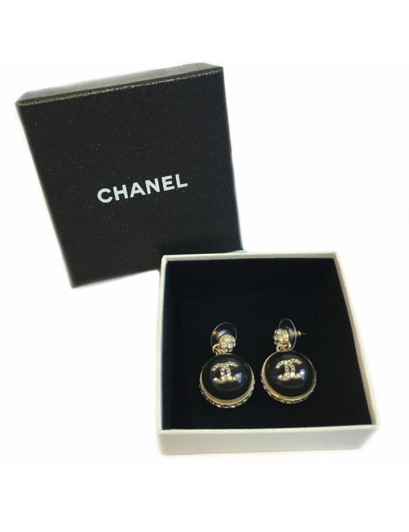 Boucles d'oreille clous pendants CHANEL