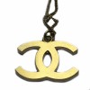 CHANEL necklace with pendant double C rhinestone