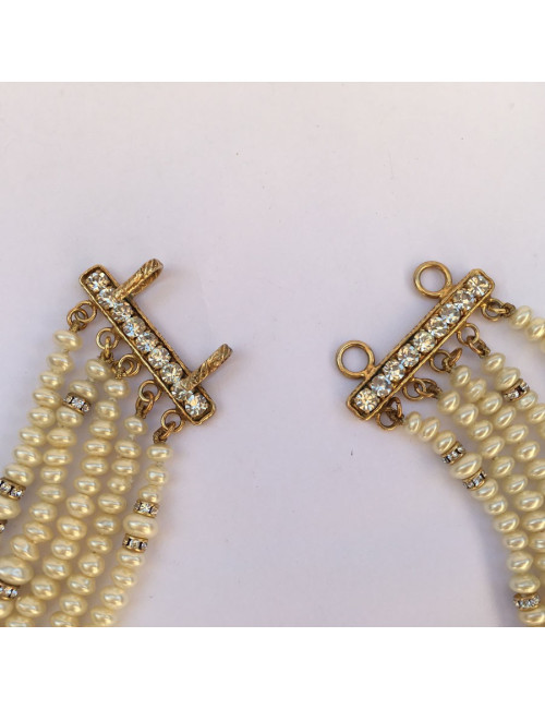 Multirangs Couture CHANEL Pearly beads necklace