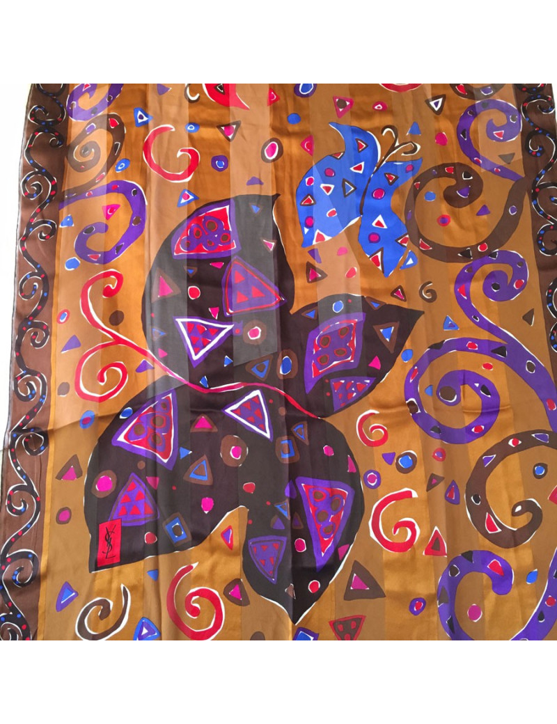 Châle en soie YVES SAINT LAURENT