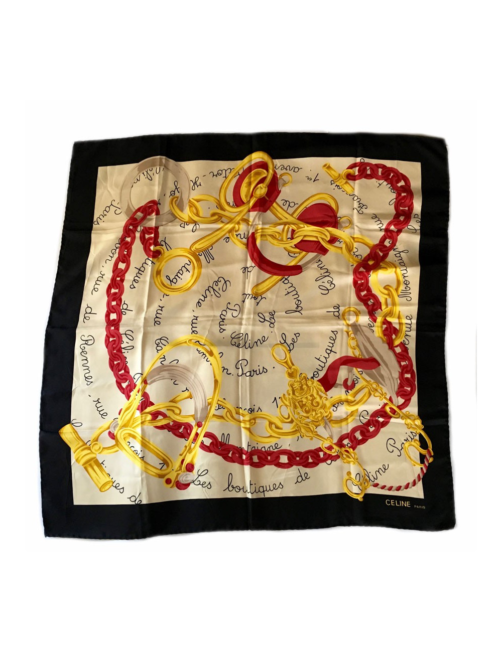 Square of silk CELINE vintage