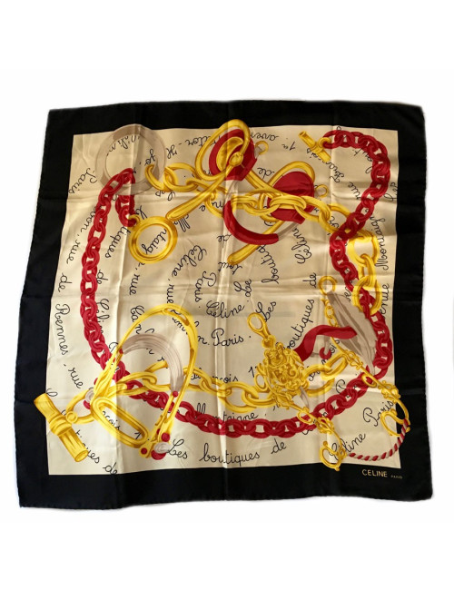 Square of silk CELINE vintage
