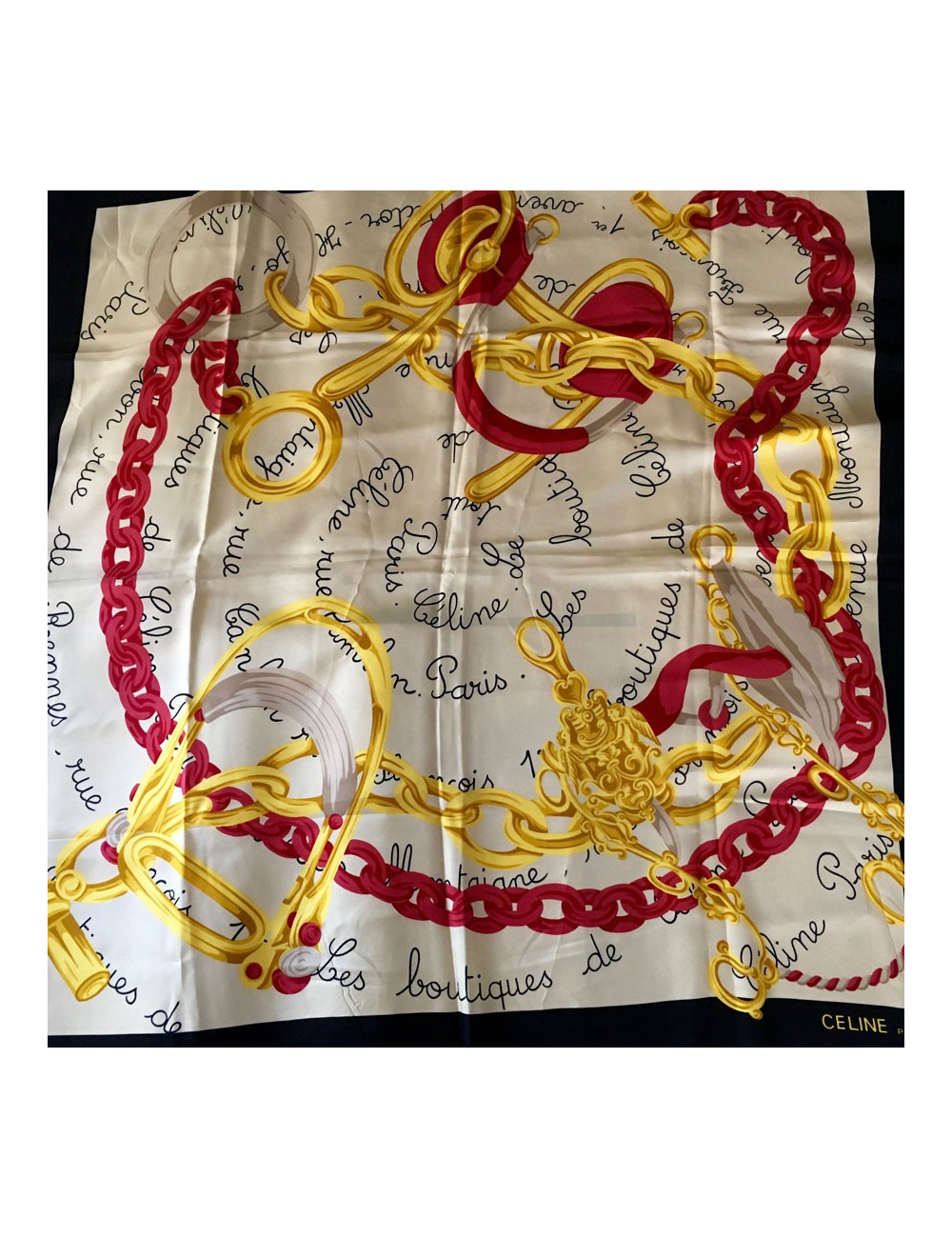 Square of silk CELINE vintage
