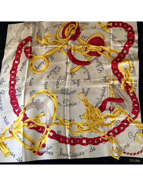 Square of silk CELINE vintage