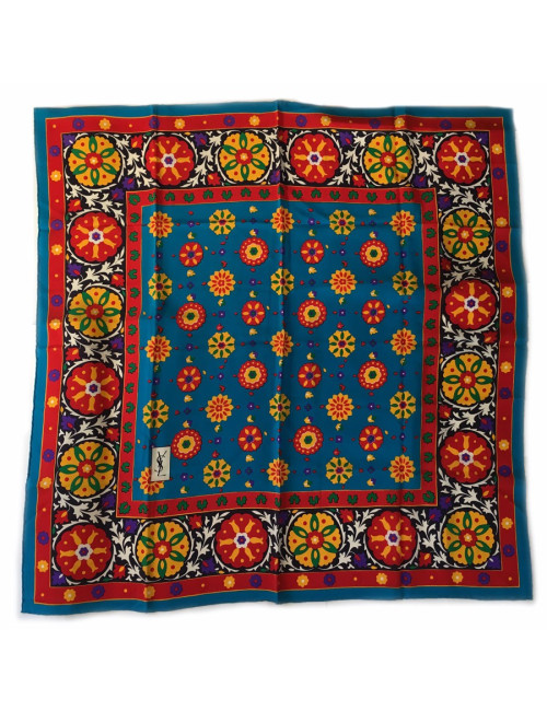 Carré de soie YVES SAINT LAURENT vintage