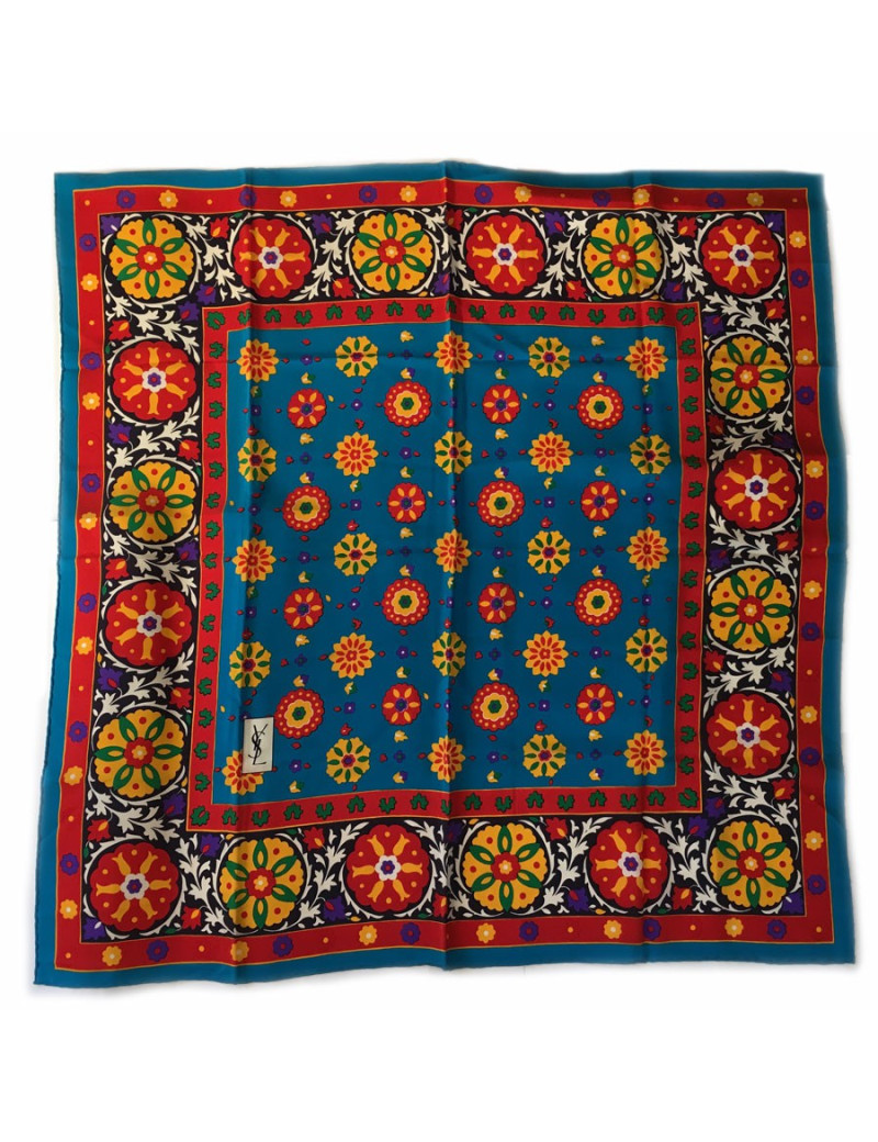 Square of silk YVES SAINT LAURENT vintage