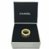 Ring CHANEL beige and Golden Camellia T53