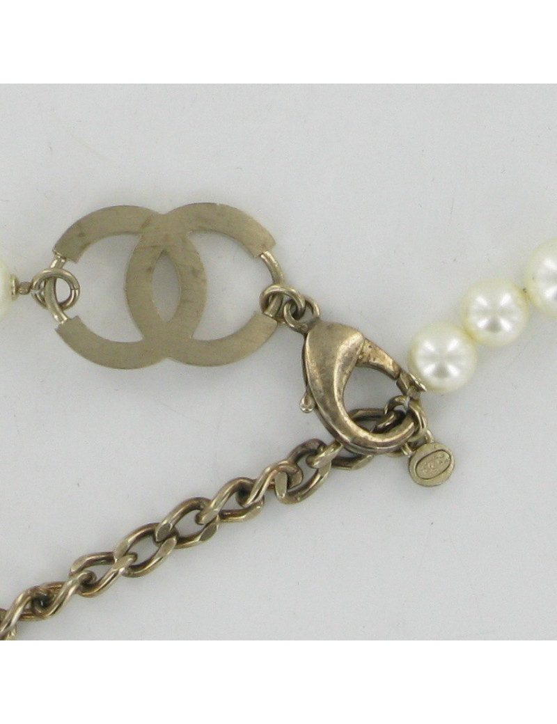 Ceinture sautoir perles nacrées CHANEL