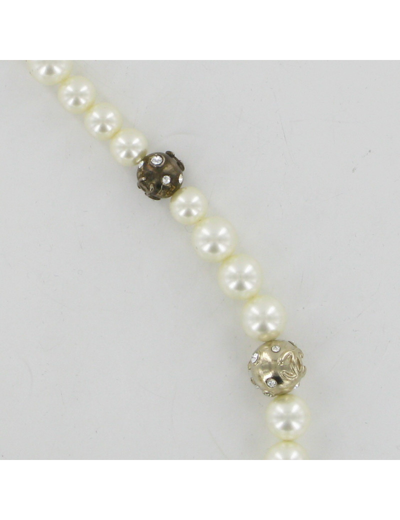 Ceinture sautoir perles nacrées CHANEL