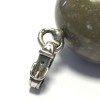 Pebble HERMES on a ring in silver pendant