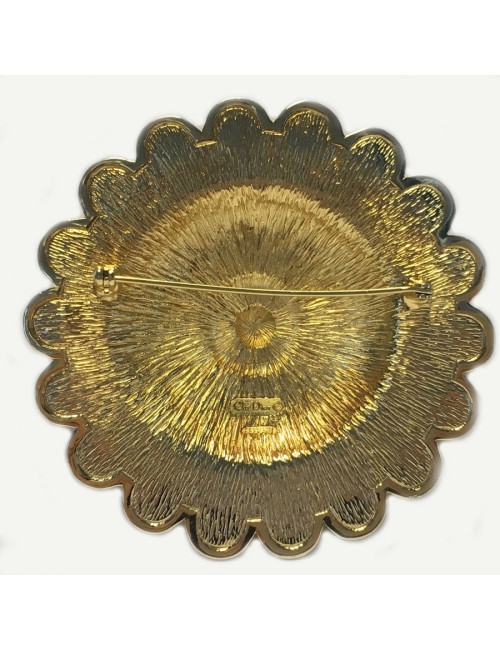 PIN CHRISTIAN DIOR beaded and gold Vintage