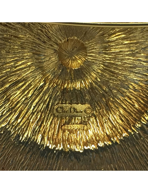 PIN CHRISTIAN DIOR beaded and gold Vintage