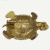 Golden turtle brooch vintage ORENA