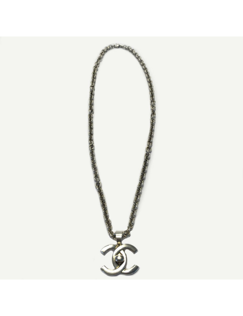 Collier CHANEL plaqué argent