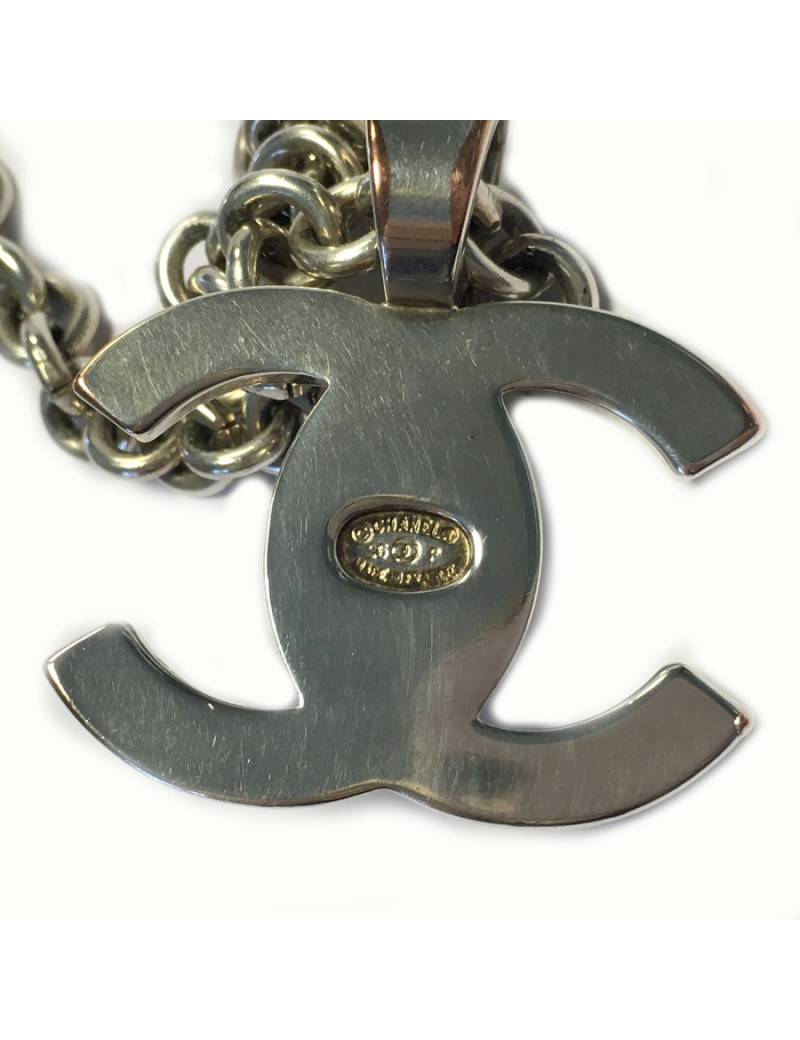 Collier CHANEL plaqué argent