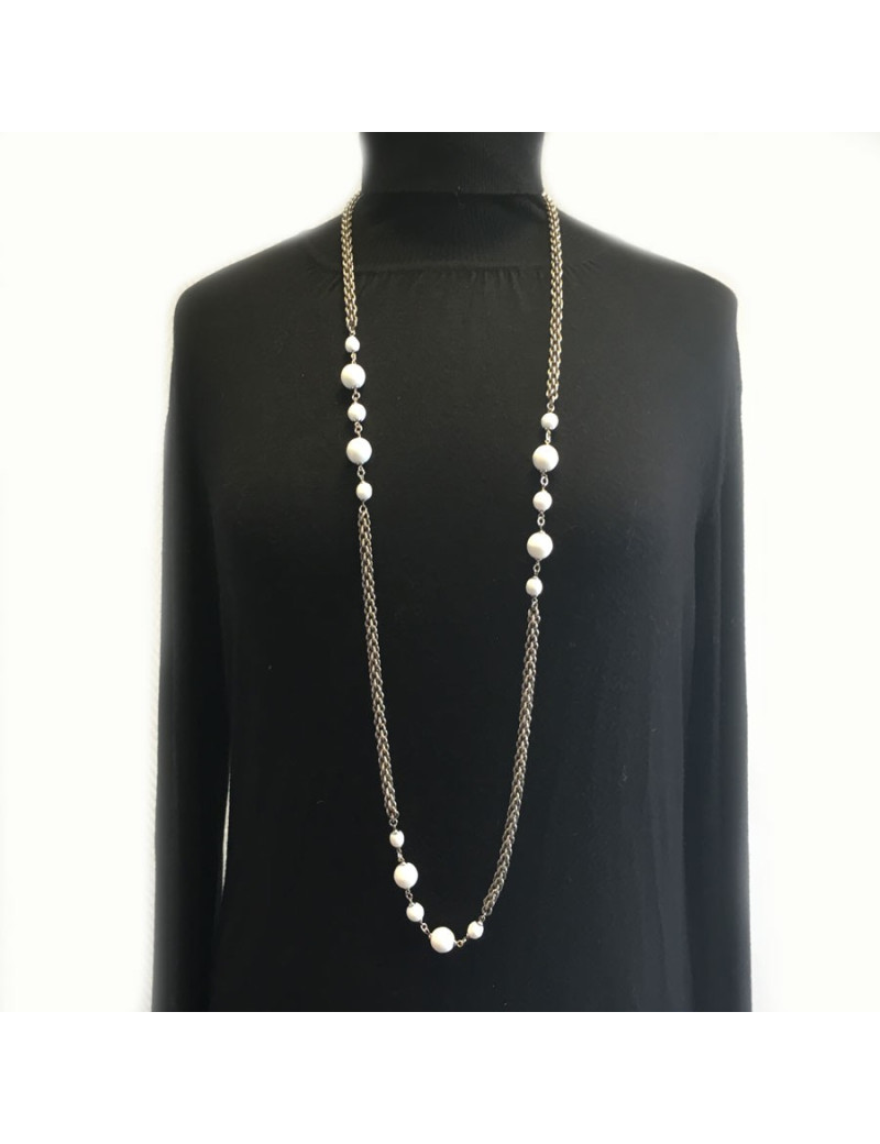 MARGUERITE de VALOIS long chain necklace