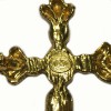 Broche CHRISTIAN LACROIX croix dorée