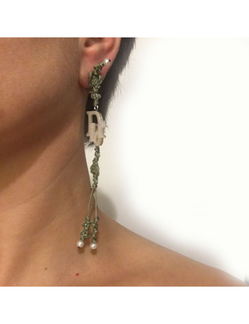 Boucles d'oreille clips pendantes DIOR 