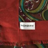 YVES SAINT LAURENT wool and silk shawl