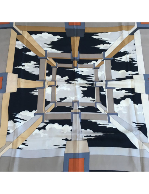 HERMES A.M. CASSANDRE for HERMES square silk