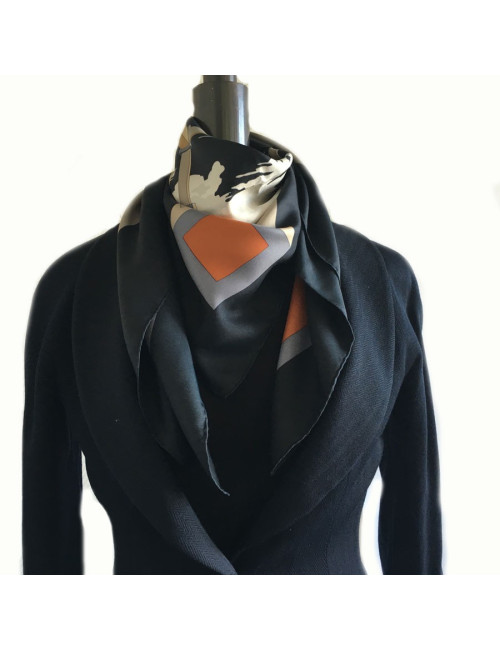 HERMES A.M. CASSANDRE for HERMES square silk