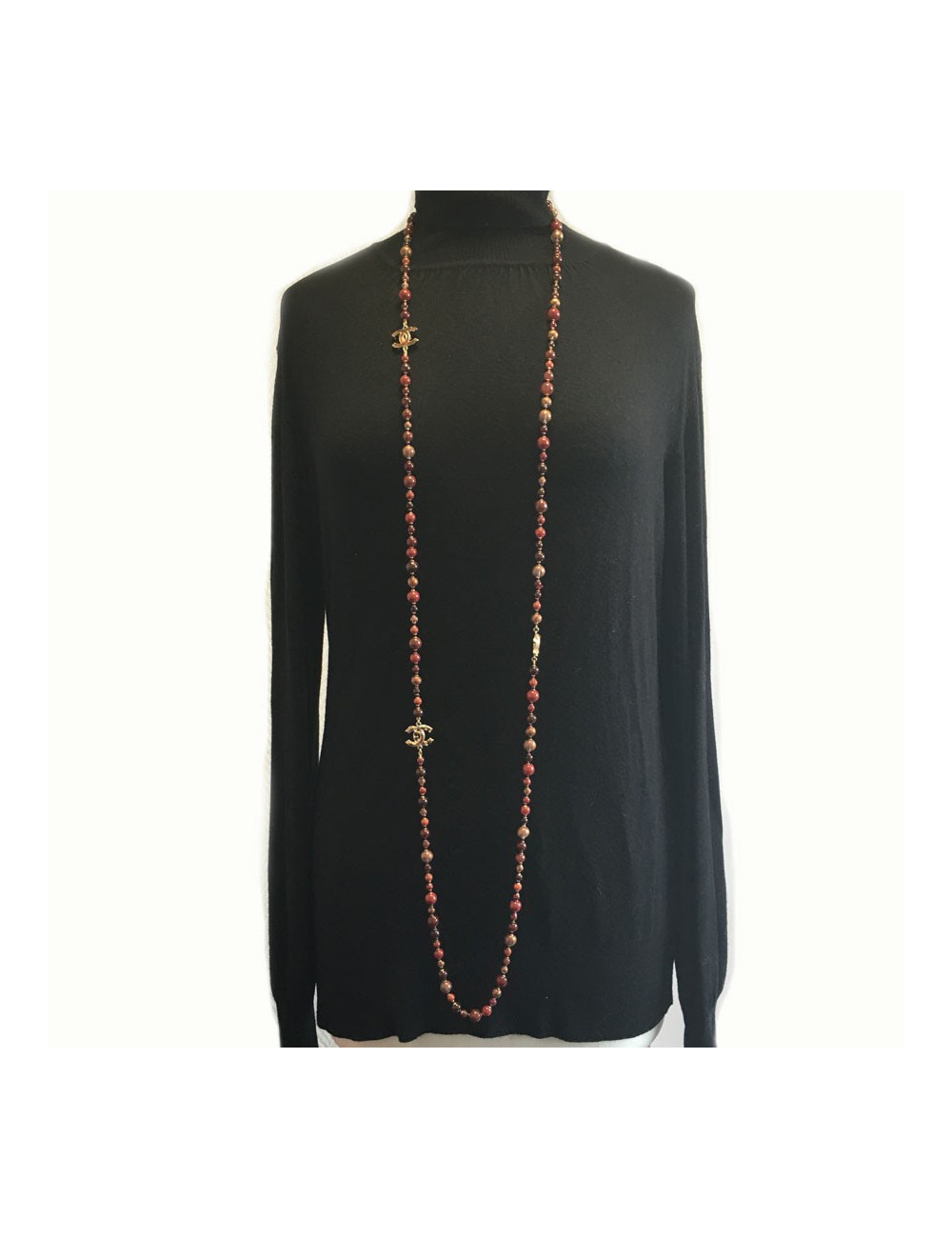 Long necklace CHANEL pearls