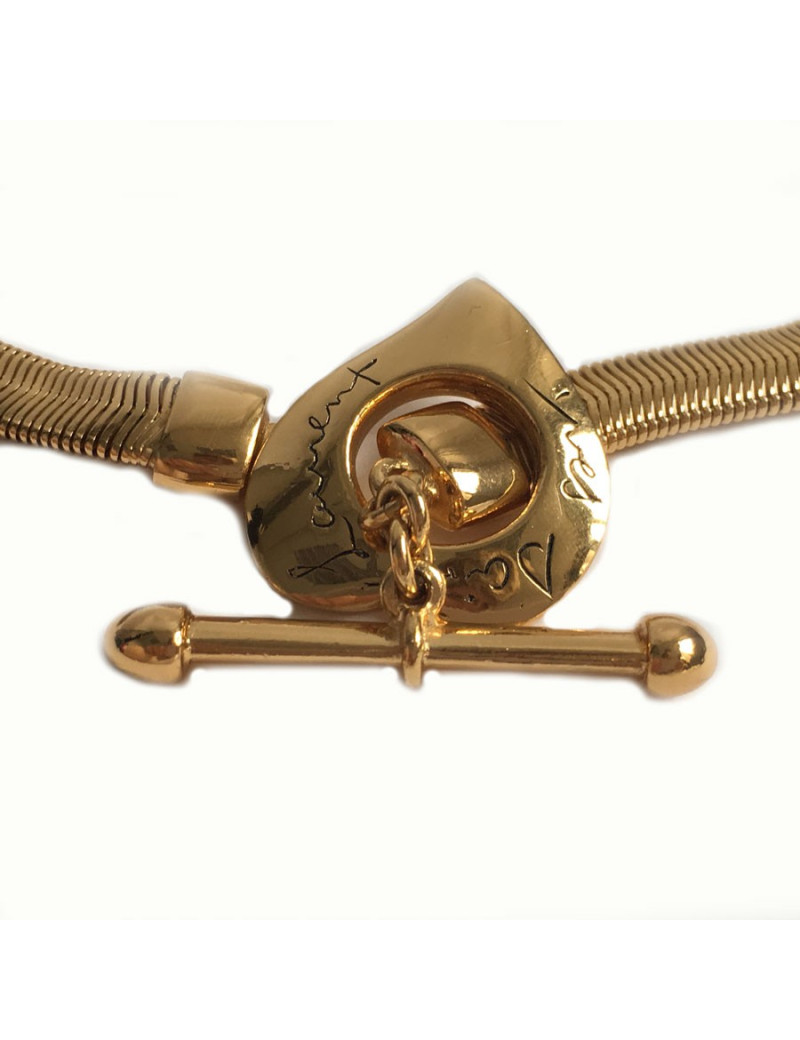 Ceinture YVES SAINT LAURENT maille serpent vintage