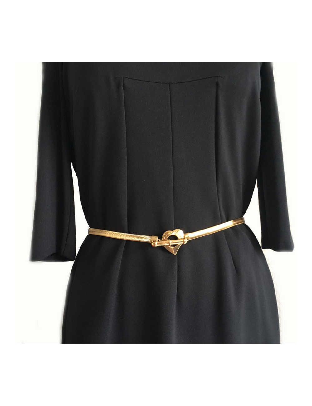 Ceinture YVES SAINT LAURENT maille serpent vintage