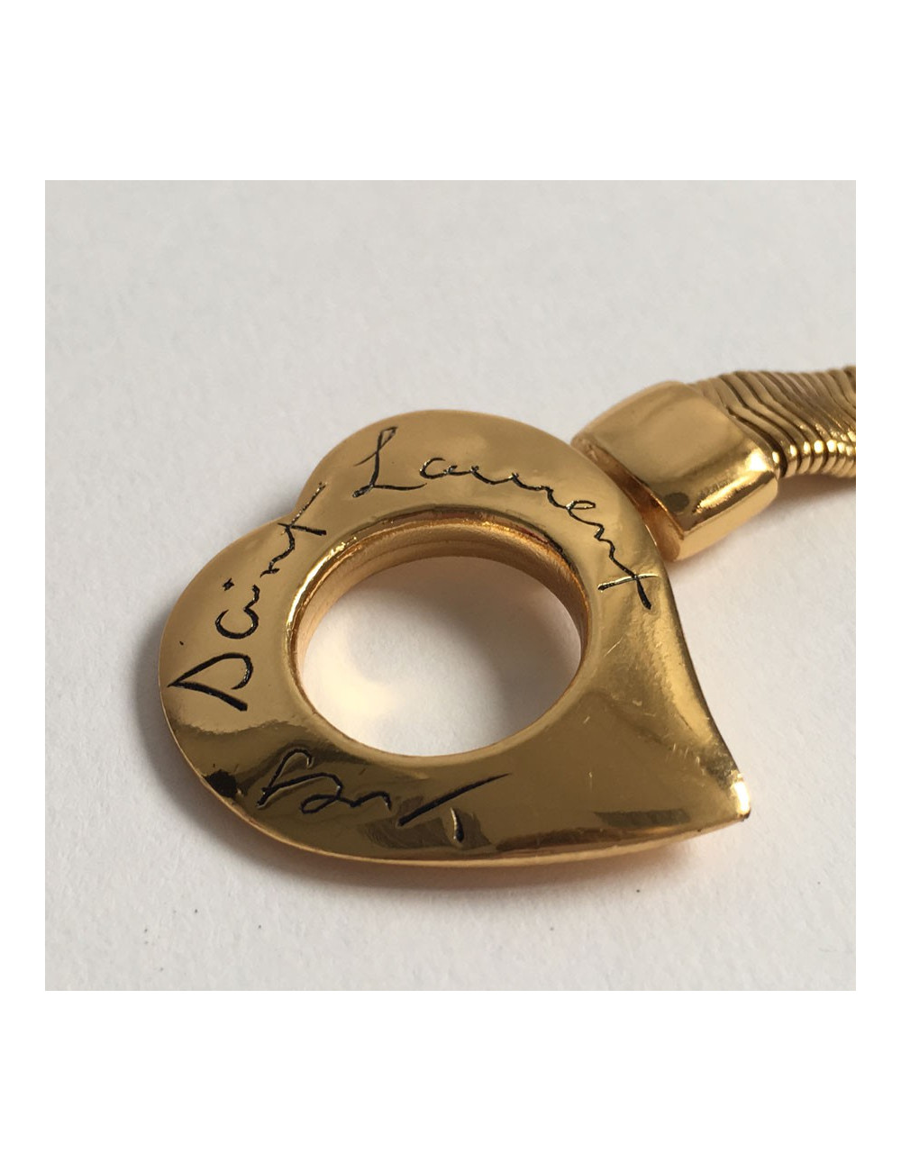 Belt YVES SAINT LAURENT mesh vintage snake