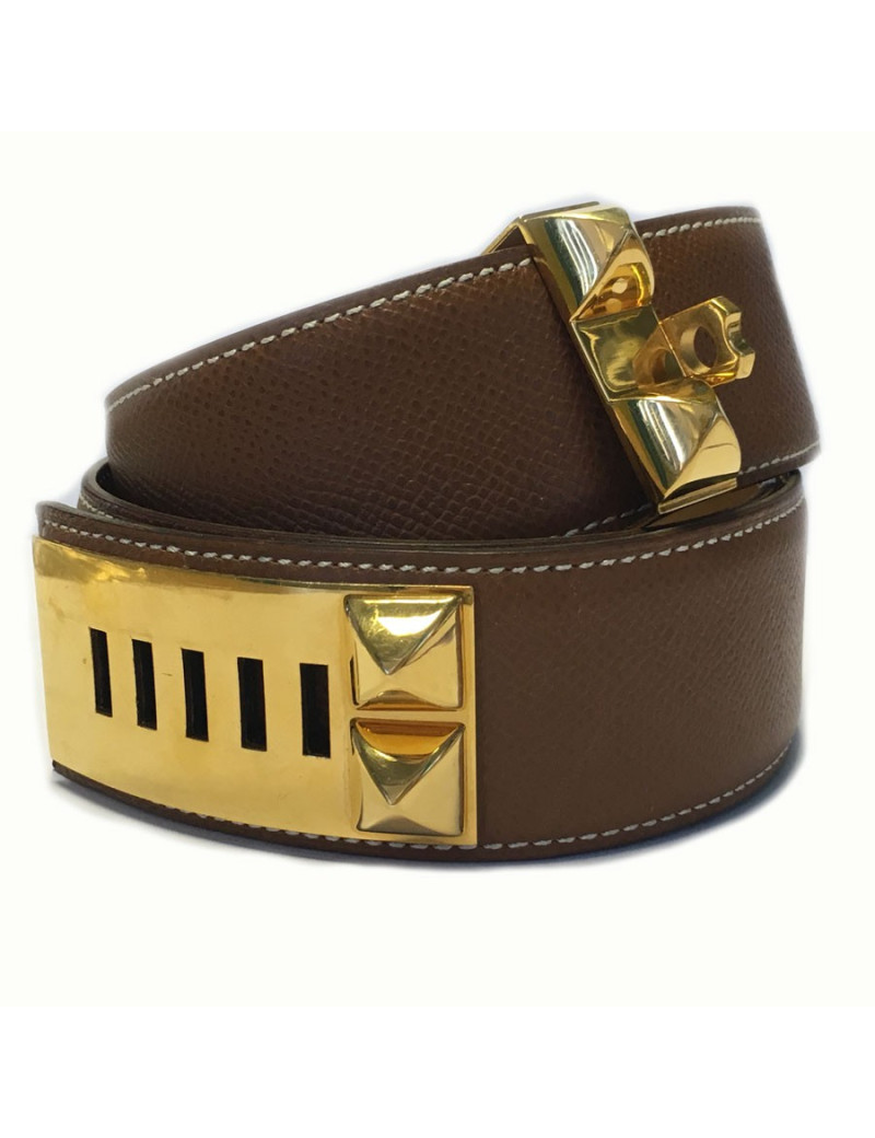 Ceinture Médor HERMES  T 68 gold