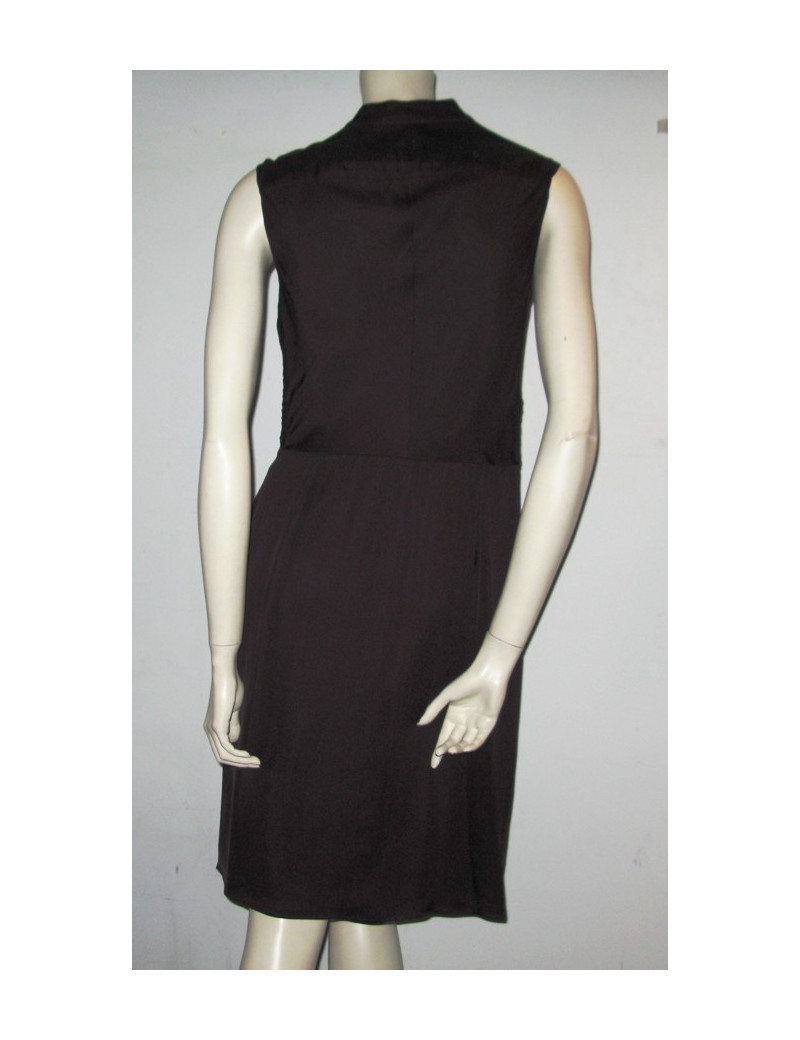 Robe en soie aubergine CELINE
