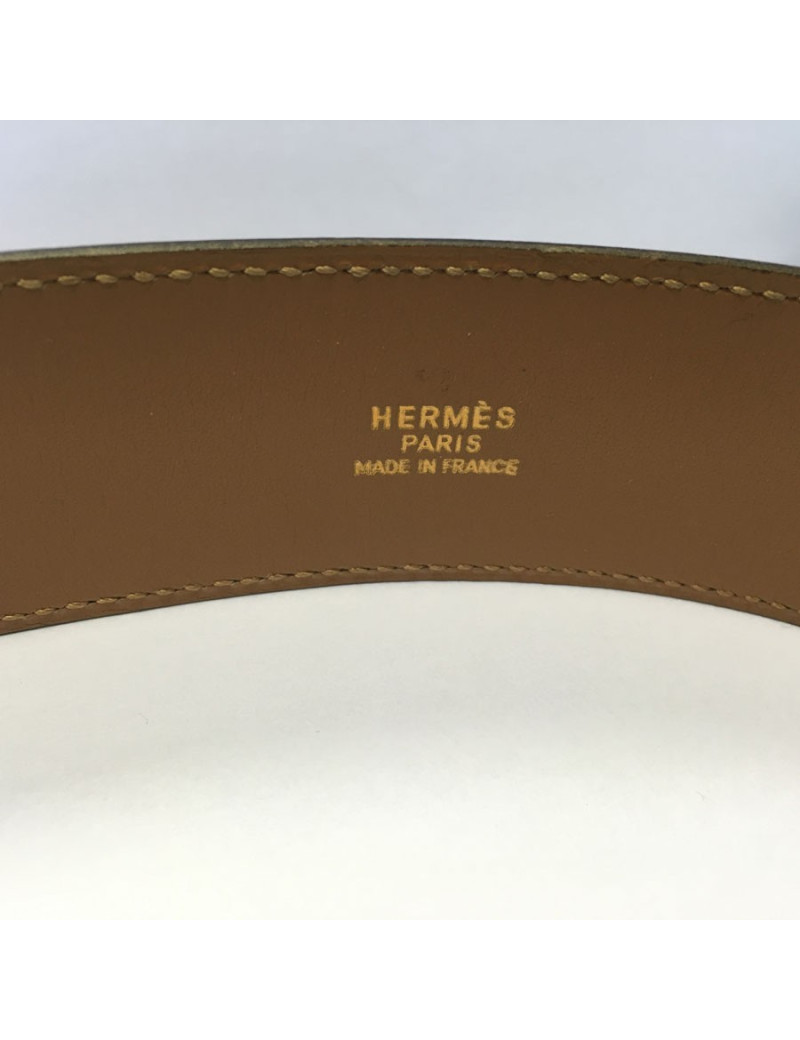 Belt HERMES Medor T 68 gold