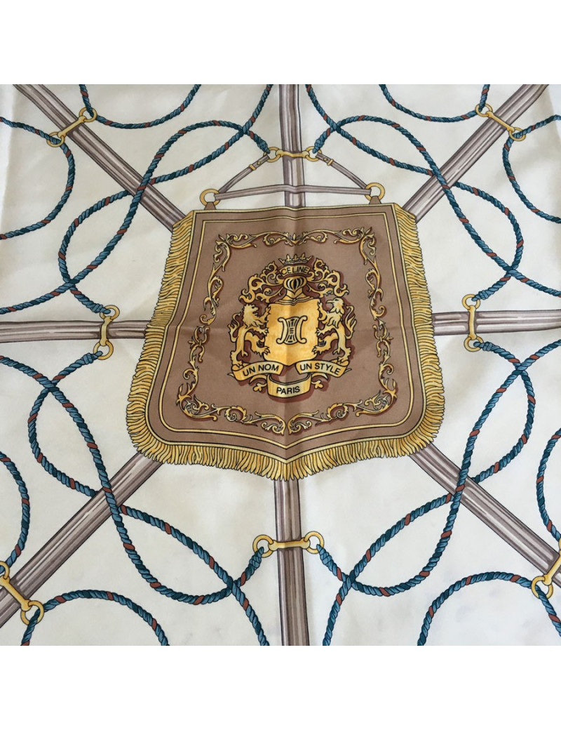 "A name, a style" CELINE scarf silk
