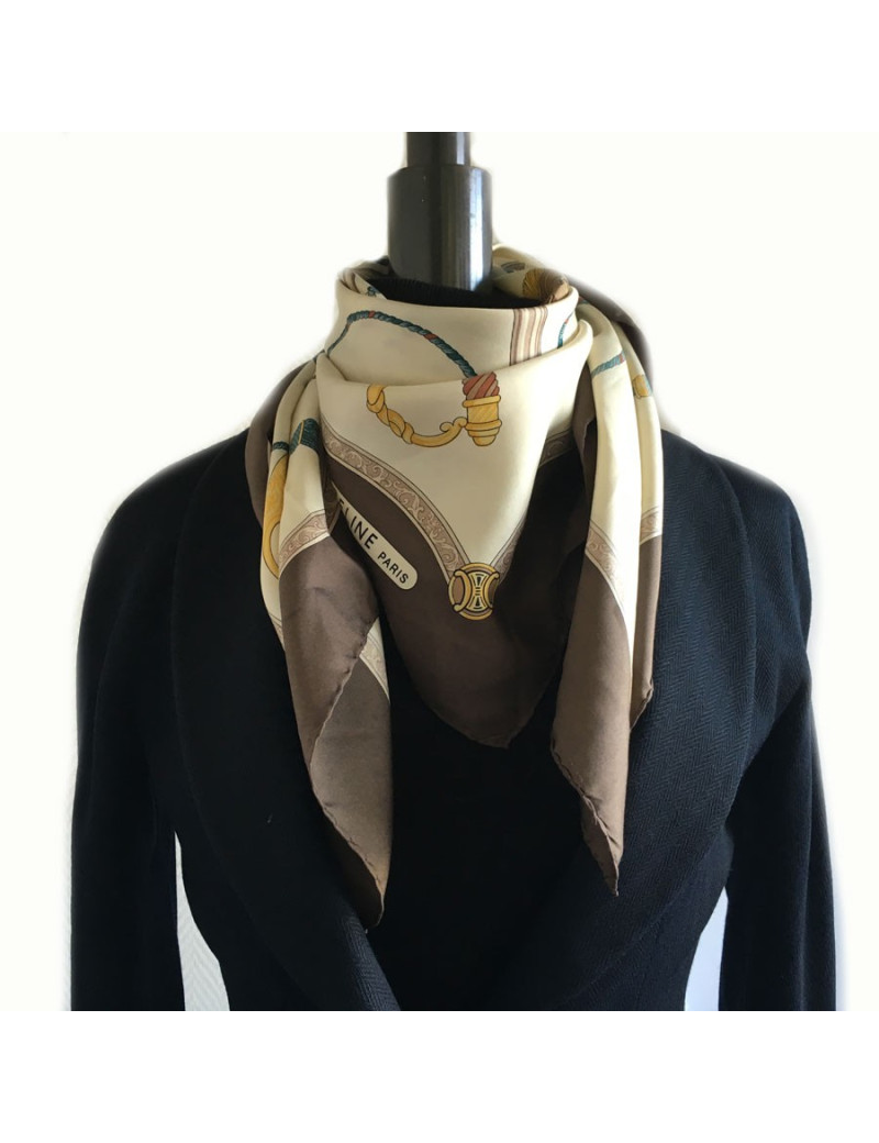 "A name, a style" CELINE scarf silk