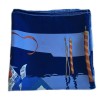 Hermès "Venetian holiday" in night blue silk