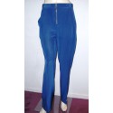 Carrot pants in blue silk CELINE