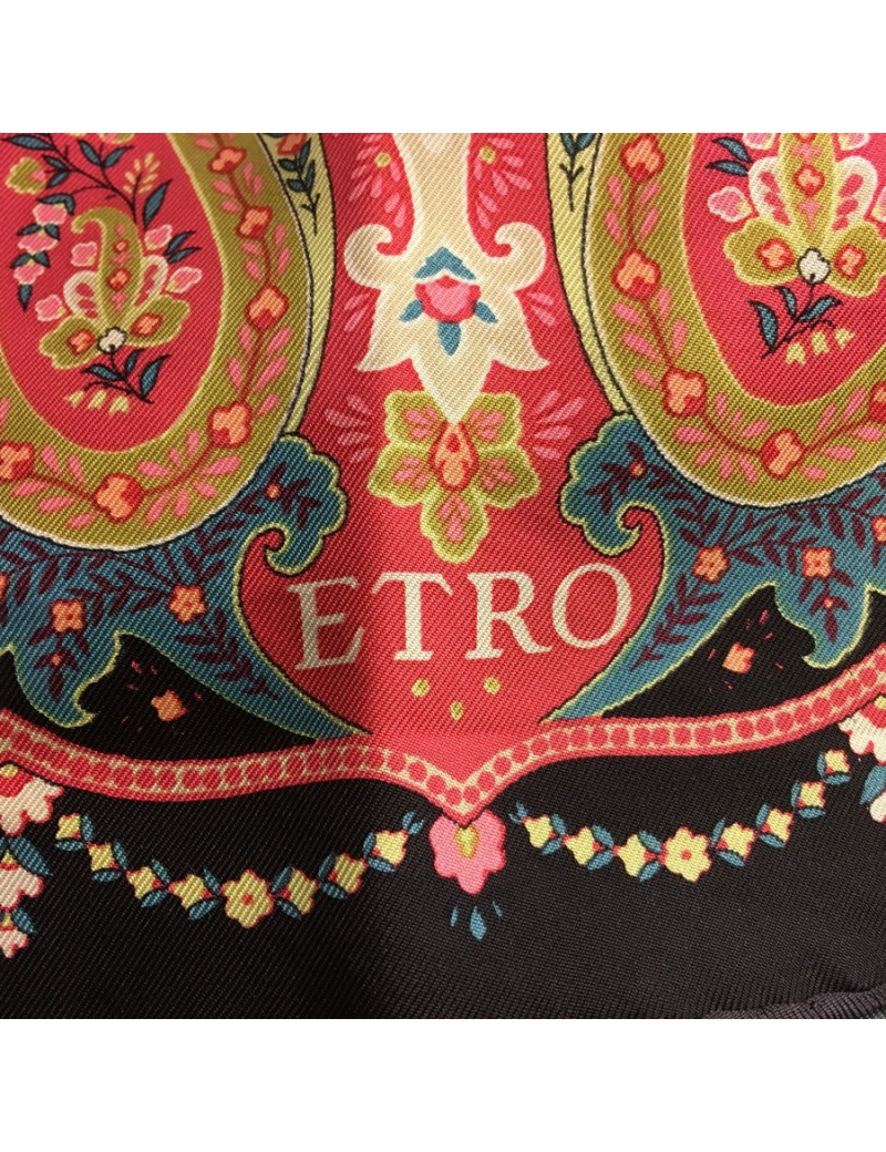 Foulard multicolore en soie ETRO