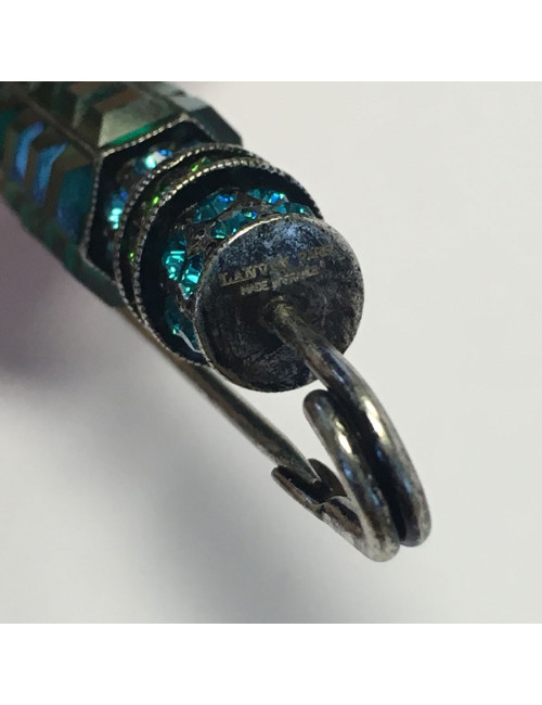 Broche épingle LANVIN en strass multicolores