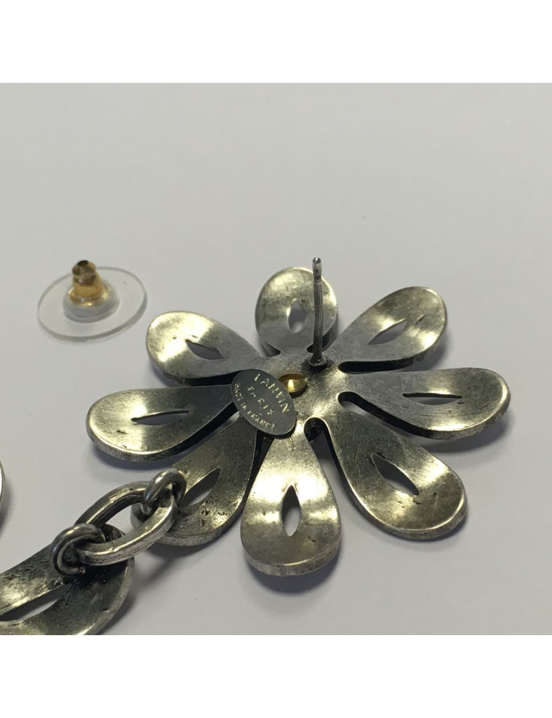 Boucles d'oreilles clous LANVIN pendants