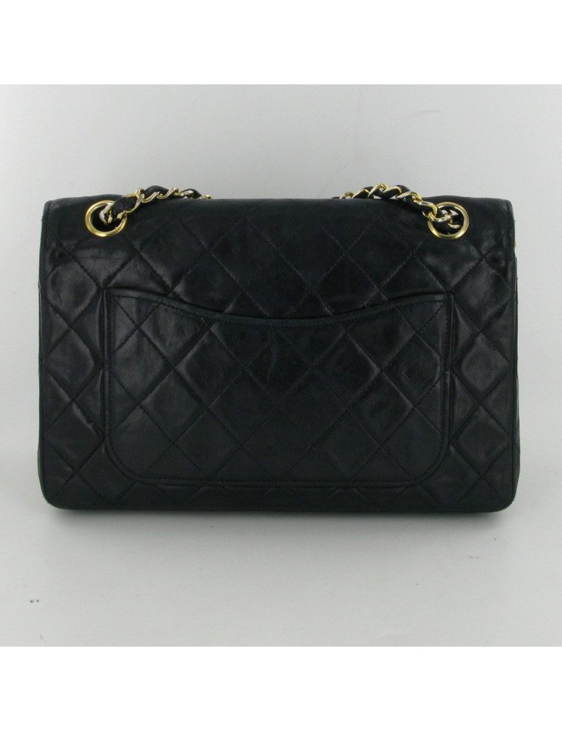 Sac vintage cuir noir CHANEL